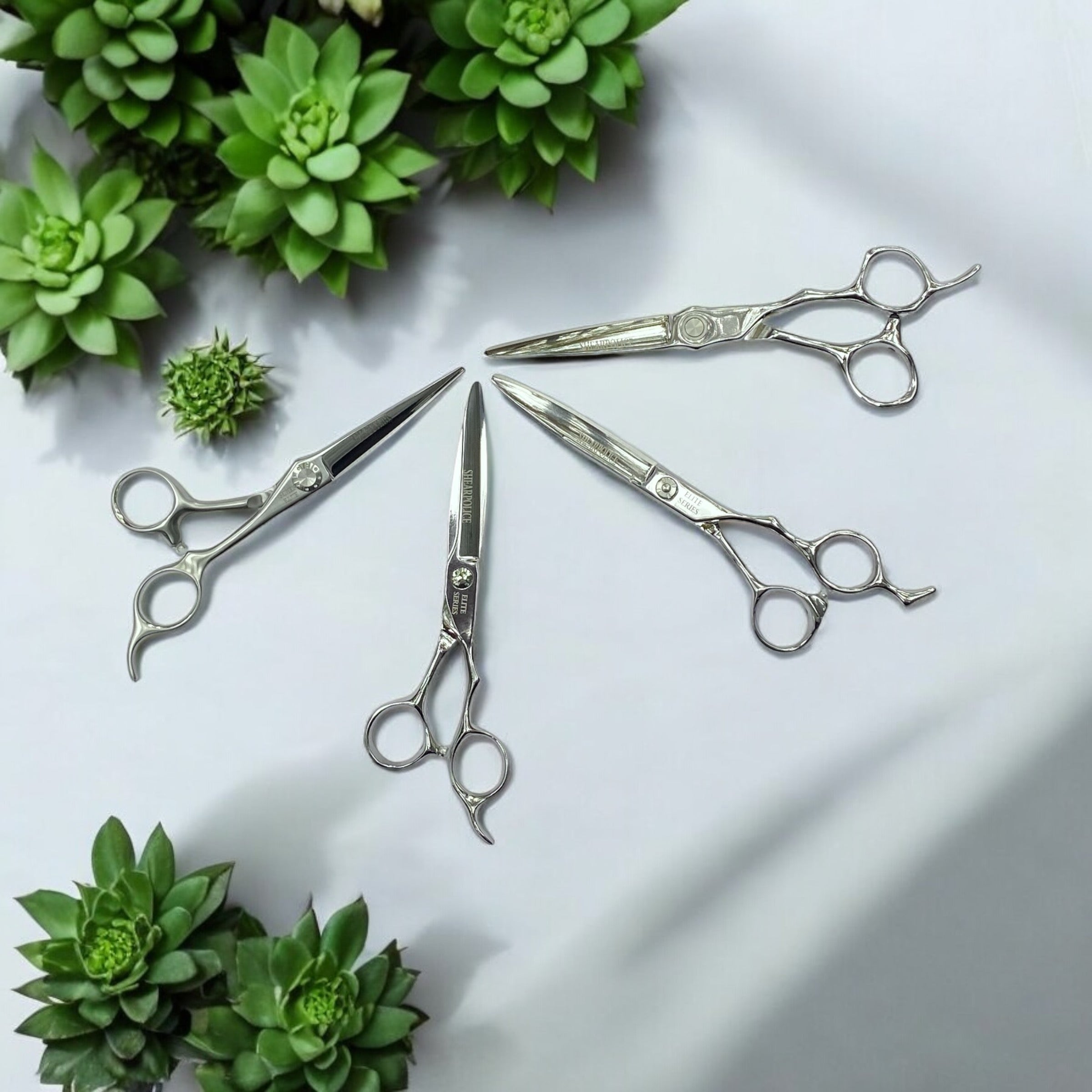 Ergonomic hair shears for comfort and control