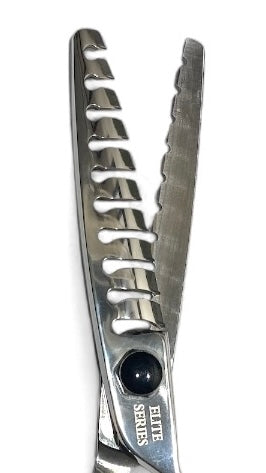 SHEARPOLICE® ELITE ERGO TEXTURE 10 ROTATION Professional Hair Cutting and Texturizing Shear (Japanese Steel)