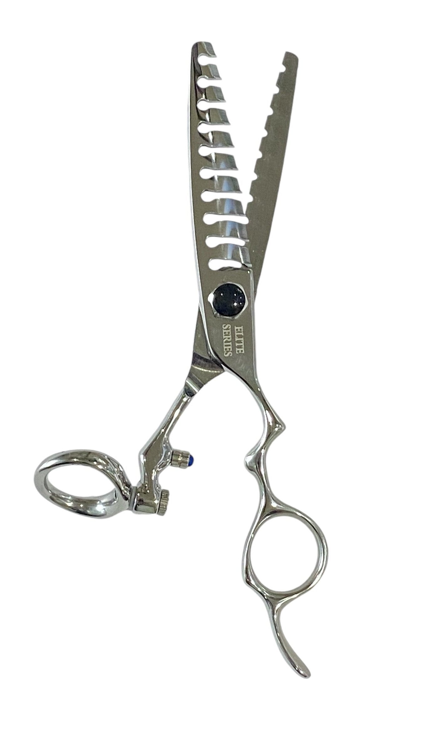 SHEARPOLICE® ELITE ERGO TEXTURE 10 ROTATION Professional Hair Cutting and Texturizing Shear (Japanese Steel)