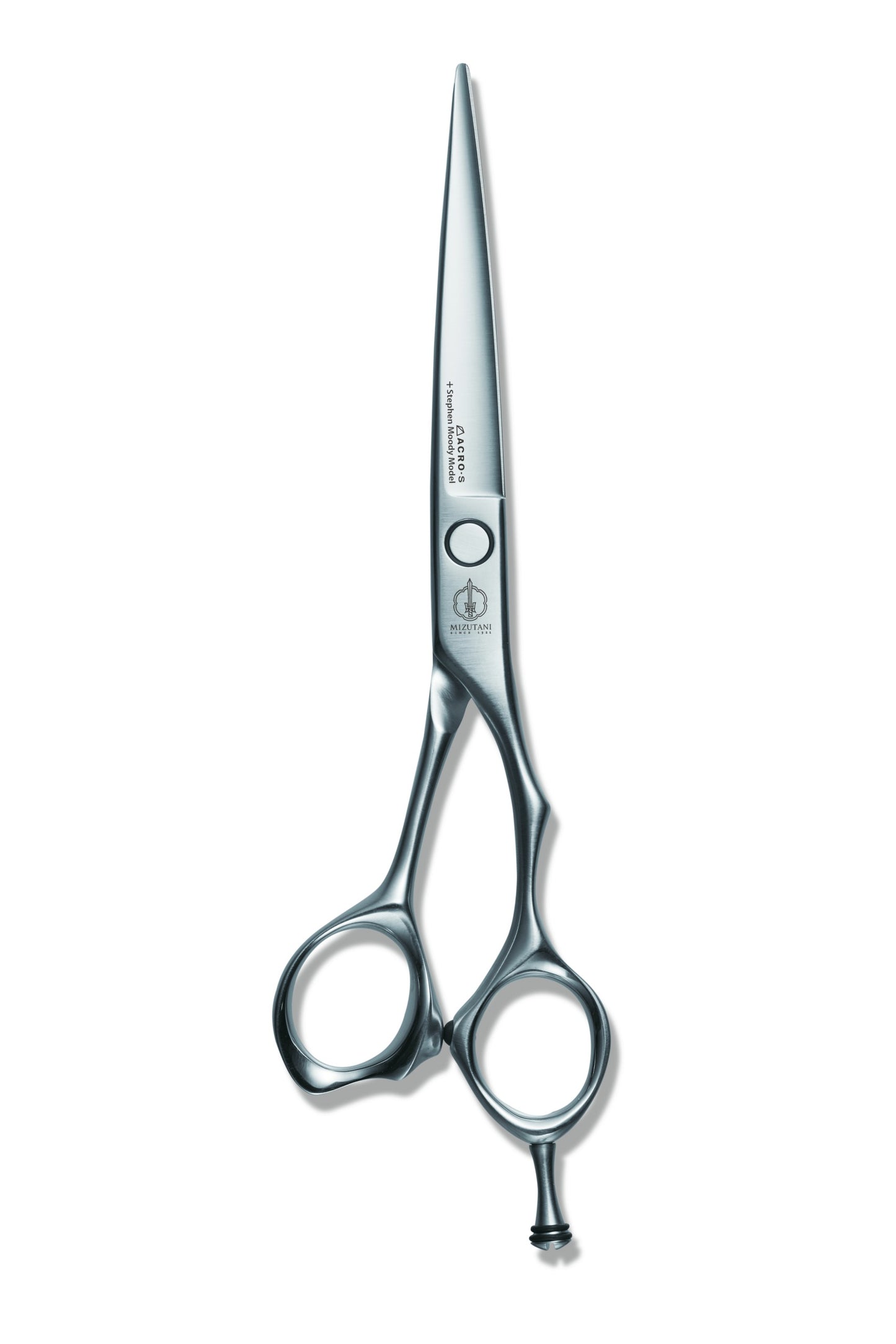 MIZUTANI STEPHEN MOODY Satin Black & Satin Silver Hair Cutting Shear