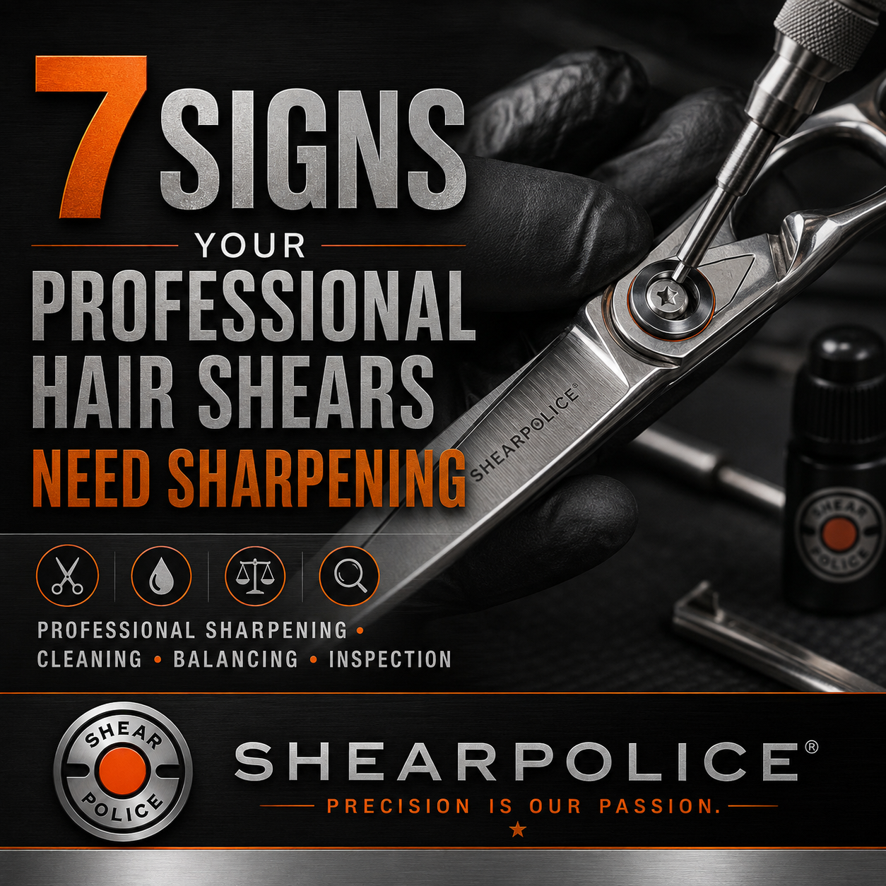 7 signs professional hair shears need sharpening | SHEARPOLICE