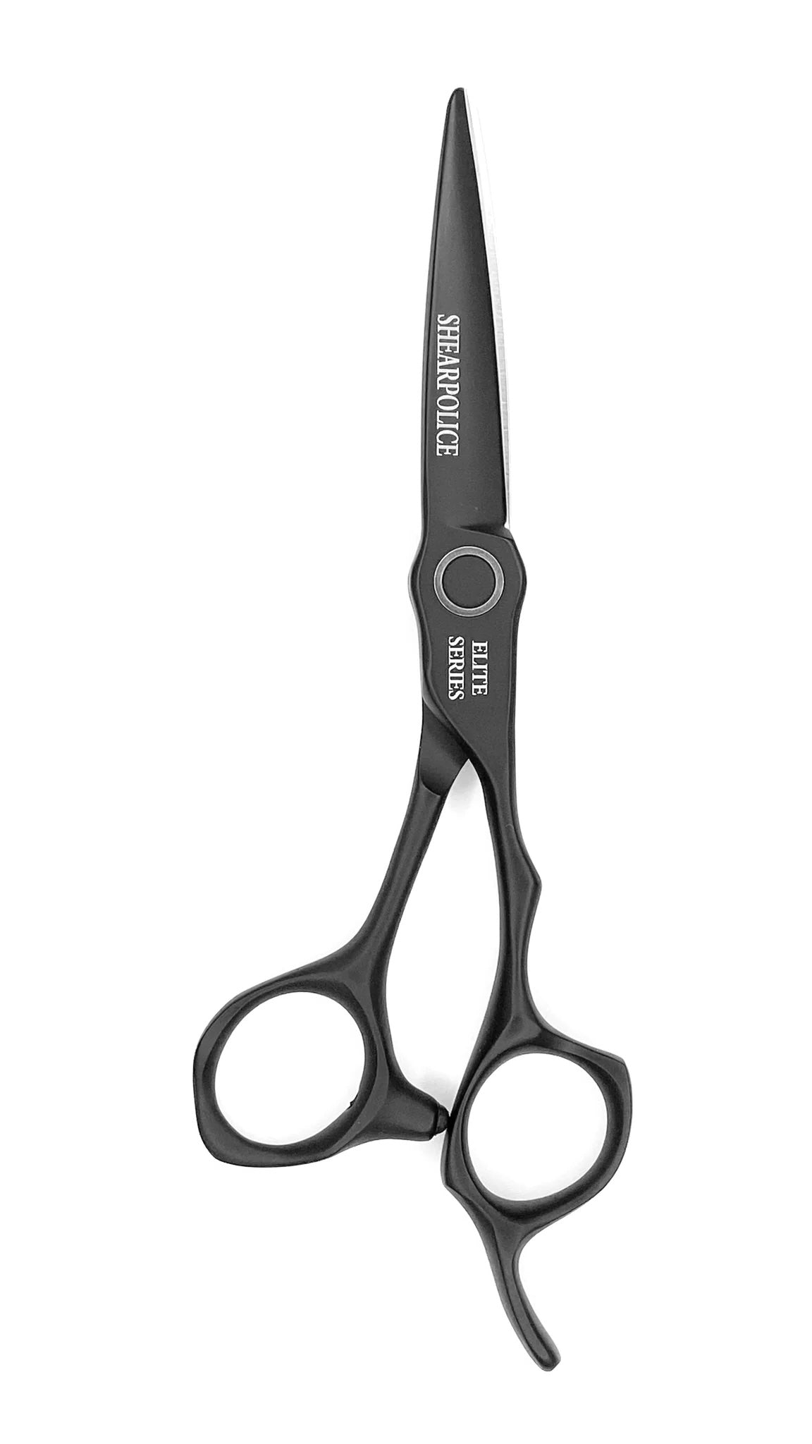SHEARPOLICE® ELITE STR8 BLACKOUT 5.7" Professional Hair Cutting Shears (Japanese Steel)