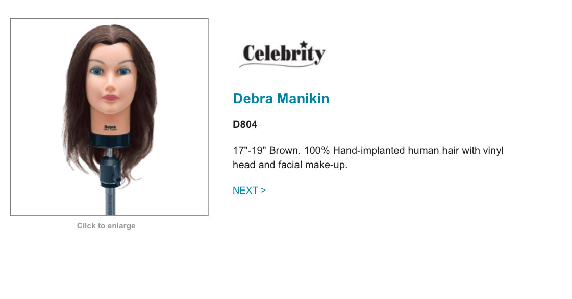 CELEBRITY Debra Manikin Hair-Extensions : Beauty Tools And  Accessories : Beauty & Personal Care